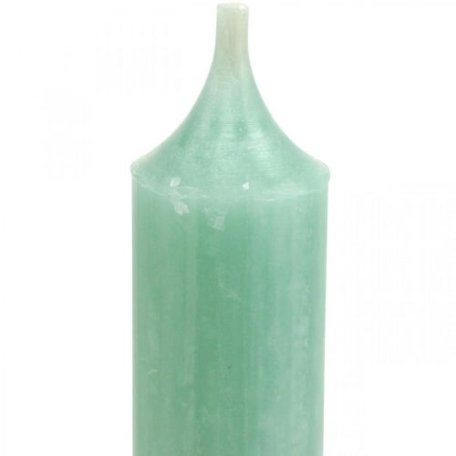 Kynttilät lyhyet Kynttilät Vihreä Jade silmukalle Ø21/110mm 6kpl