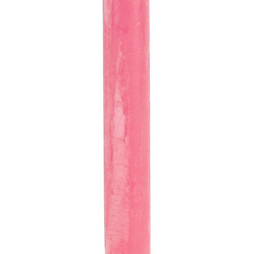 kohteita Suippenevat kynttilät 21mm x 300mm vaaleanpunainen 12kpl