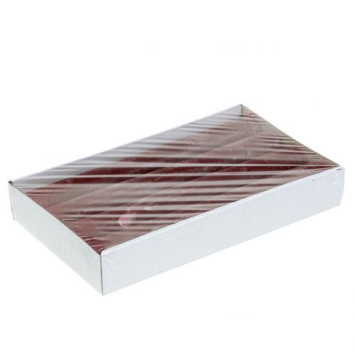 Floristik24 Kynttilät yksiväriset tummanpunaiset 34mm x 300mm 4kpl