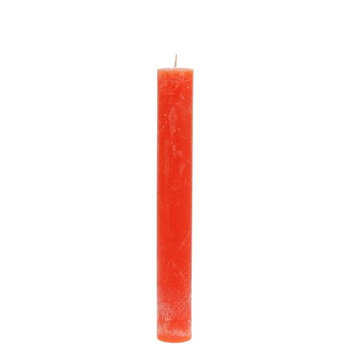 Floristik24 Kartio kynttilät yksivärinen oranssi 34mm x 240mm 4 kpl