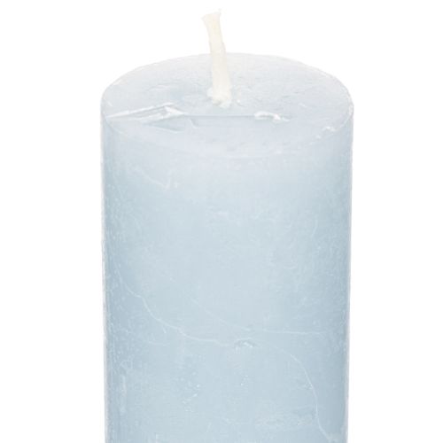 Sininen kartiokynttilä kynttilänjalkoihin ja pöytäkoristeeseen, 34x240mm, 4 kpl | Floristik24.fi