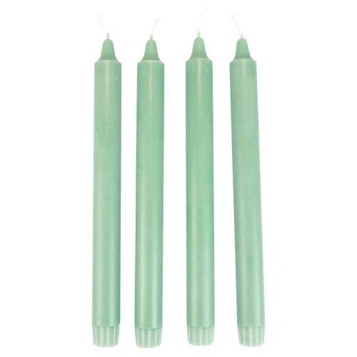 PURE kartiokynttilät vihreä smaragdi Wenzel kynttilät 250/23mm 4kpl
