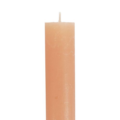 kohteita Kartiokynttilät yksiväriset Persikka kynttilät oranssi 34×300mm 4kpl