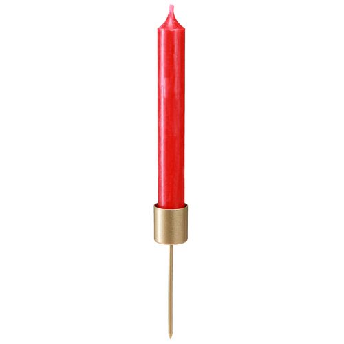 kohteita Tikkukynttilänjalka mattakultainen kynttilänjalka kiinnittämiseen 11cm 16 kpl
