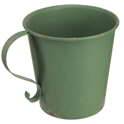 kohteita Kapeneva kynttilänjalka vintage kuppi koristeellinen metallinvihreä Ø11cm H11cm