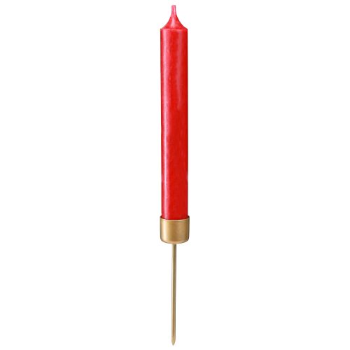 kohteita Tikkukynttilänjalka mattakullan kiinnittämiseen Ø22mm K10,5cm 12 kpl