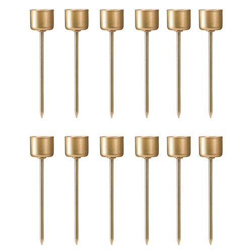 kohteita Tikkukynttilänjalka mattakullan kiinnittämiseen Ø22mm K10,5cm 12 kpl