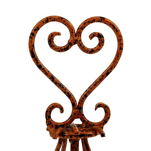 Floristik24 Seistä puisten kynttilänjalkojen kanssa ruskea Ø16cm H27cm