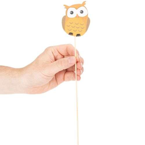 Puiset pöllönmuotoiset kukkakepit kukkakimppuihin ja ruukkuihin, 31 cm, 12 kpl | Floristik24.fi
