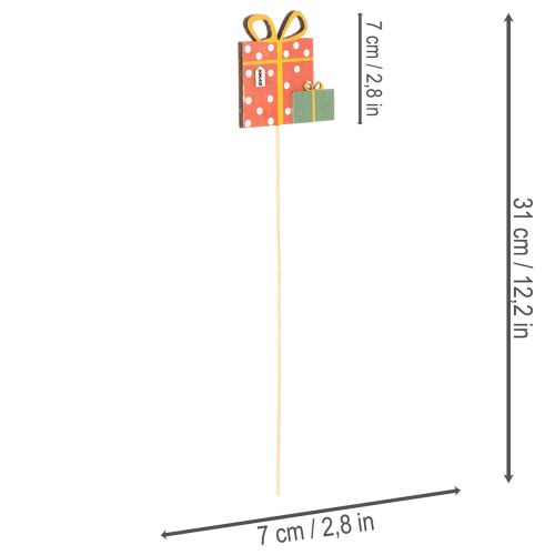 Kasvitusmerkit lahjasetti, puinen kuvio, 31 cm, 12 osaa | Floristik24.fi