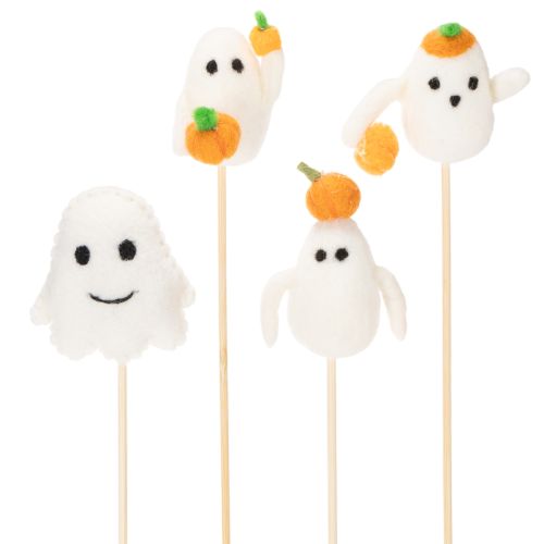 Haamuhahmot puisilla tikuilla, Halloween-koriste, 54 cm, 8 palaa