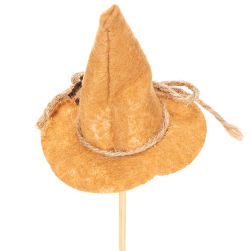 Koristeelliset huovasta tehdyt noidanhattutikut syksyiseen pöytäkoristeluun, 28 cm, 12 kpl | Floristik24.fi