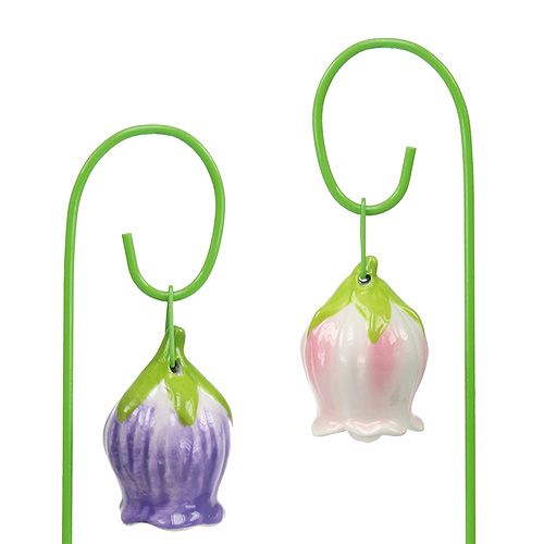 Floristik24 Liitä keraamiset kukat 5cm 28cm 8kpl