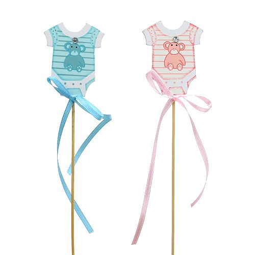 Floristik24 Synnytystulppa 5,5cm L25,5cm sininen, pinkki 24 kpl