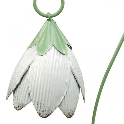 Floristik24 Puutarhapiiput metalliset koristekukat pinkki purppura valkoinen L58cm 3kpl