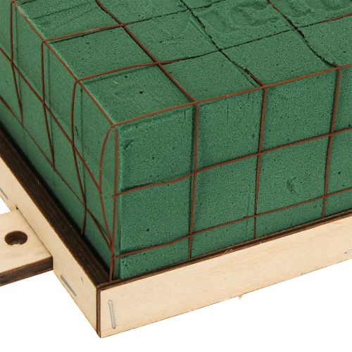 kohteita Kukkakuvioinen vaahtomuovitiili Florette Eco-puujalusta 18 × 10 cm