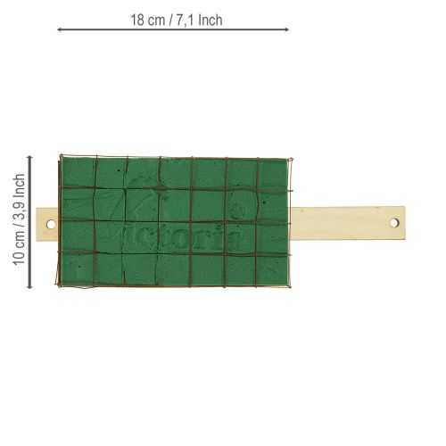 kohteita Kukkakuvioinen vaahtomuovitiili Florette Eco-puujalusta 18 × 10 cm