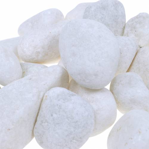 River Pebbles Natural White 3-5cm 1kg
