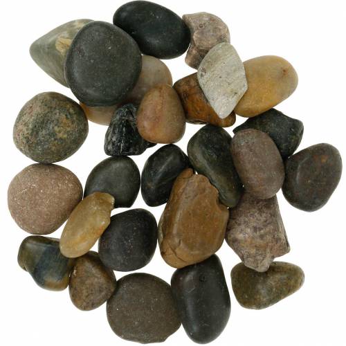 Floristik24 River Pebbles Natural Light and Dark 2-3cm 1kg