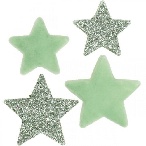 kohteita Scatter koristeet Joulutähdet scatter stars vihreä Ø4/5cm 40p