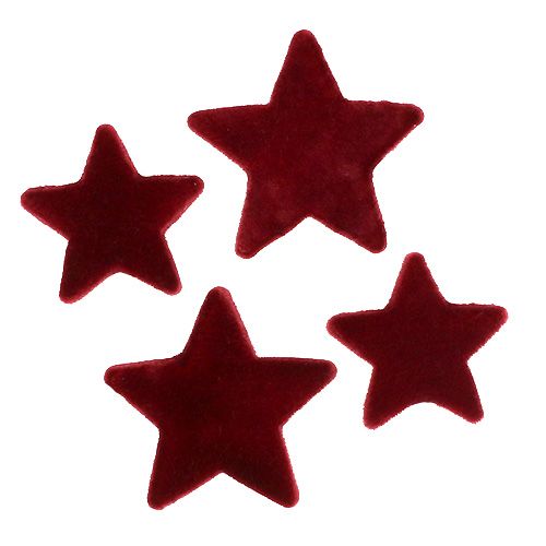 kohteita Joulukoristeet bordeaux-flocked pöytäkoristeet 4-5cm 40 kpl