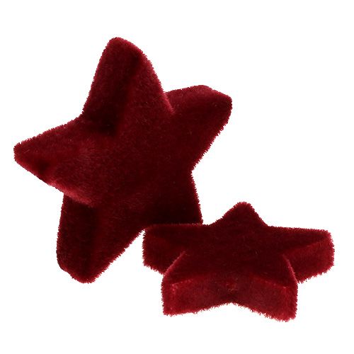 kohteita Joulukoristeet bordeaux-flocked pöytäkoristeet 4-5cm 40 kpl
