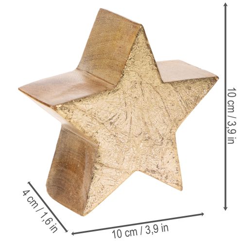 Koristeellinen joulutähtijalusta pöydälle tai hyllylle, 10 cm, 3 kpl | Floristik24.fi
