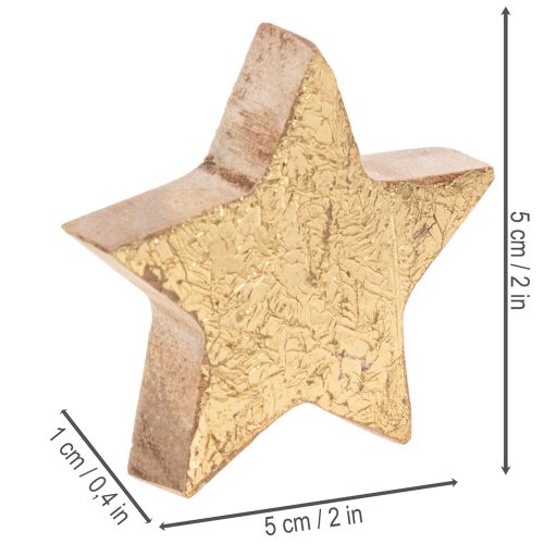 Koristeellinen kiiltävä tähti pöytäkoristeeseen, 5 cm, 9 kpl | Floristik24.fi