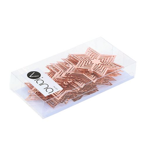 Floristik24 Tähtimetallikupari 6cm 24kpl