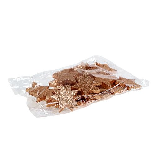 Floristik24 Tähdet kupari 6,5 cm, kiille 36kpl