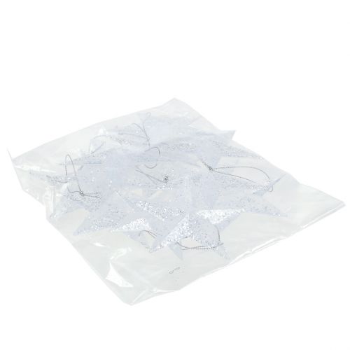 kohteita Tähti ripustettavaksi kiilalla 9,5 cm 12 kpl