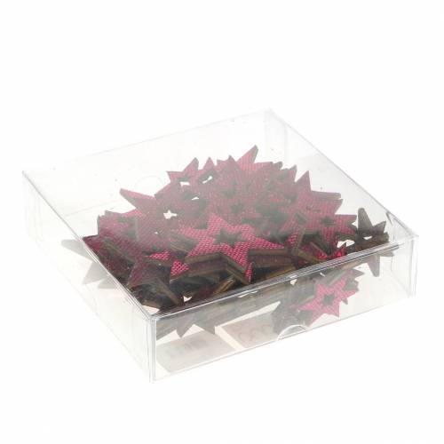 kohteita Scatter koristelu tähti violetti 3-5cm 48 kpl