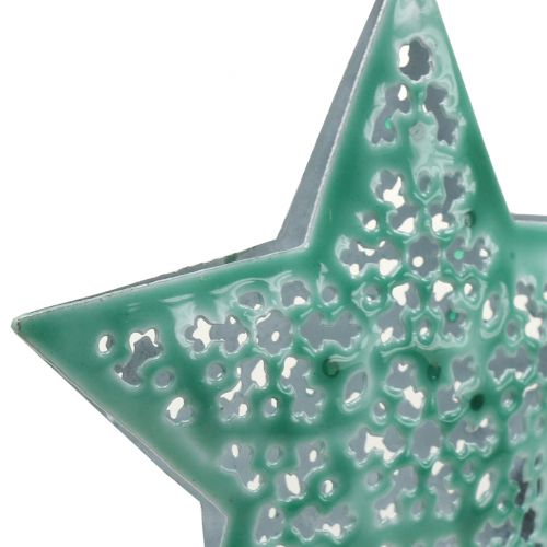 kohteita Tähti mintunvihreä ripustukseen 9,5cm 1 kpl