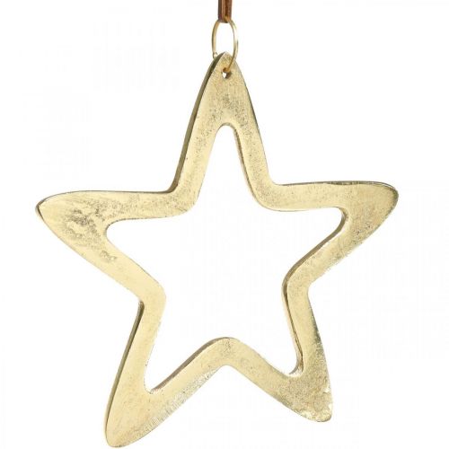 kohteita Joulun riipus, tähti koriste adventtiin, koristetähti kultainen 14×14cm