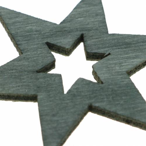 Floristik24 Scatter koriste tähti musta, hopea, tummanharmaa lajitelma 4cm 72 kpl