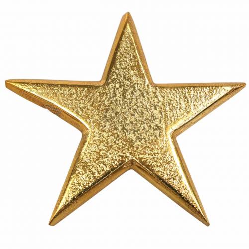 Floristik24 Kultaiset metallitähdet 7,8×7,4cm/6,4×6,2cm 8 kpl