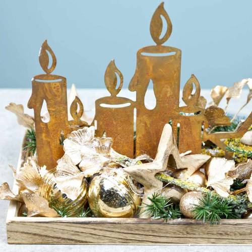 Floristik24 Puiset tähdet mangopuun ripustamiseen 10,5–11,5 cm 8 kpl