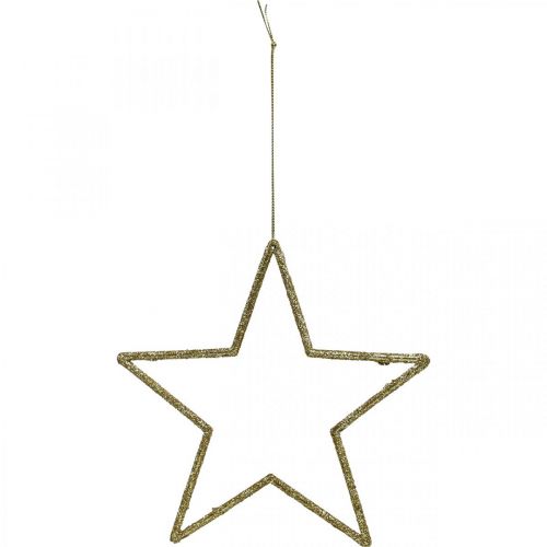 kohteita Joulukoristeita tähtiriipus kultainen glitter 17,5cm 9kpl