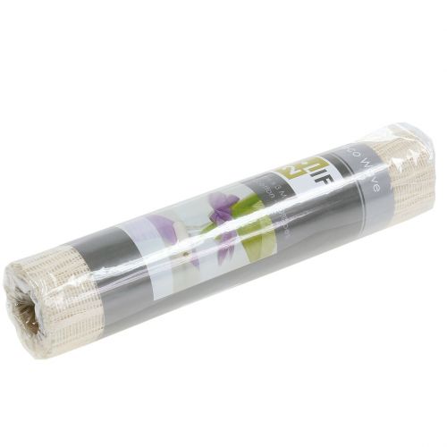 Floristik24 Kangasnauha pöytäjuoksija Cream 26cm x 300cm