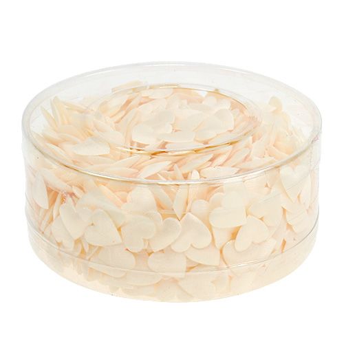 Floristik24 Kangas sydän ripottele kerma 800p