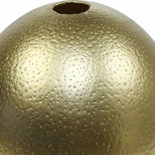 kohteita Strutsinmunan koristelu puhallettu pääsiäiskoristelu kultaa Ø12cm K14cm