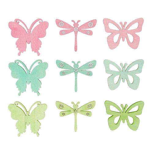 Floristik24 Giveaways Butterflies &amp; Dragonflies 4cm 72kpl