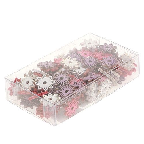 Floristik24 Streudeko-puukukka valikoima Ø2cm 144kpl