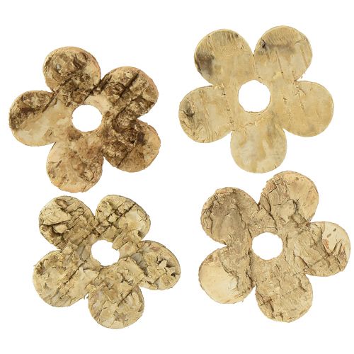 kohteita Scatter koristelu puun kuori kukkia koivu vintage Ø5cm 36 kpl