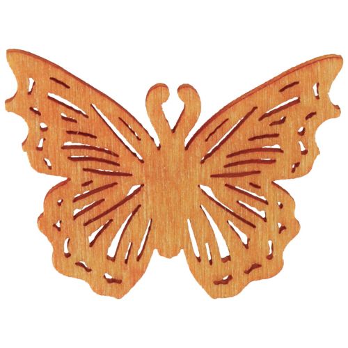 kohteita Scatter-koriste perhonen puinen pöytäkoristejousi 4×3cm 72 kpl