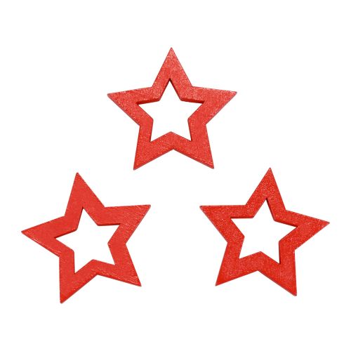 kohteita Scatter koristeet Joulukoristeen tähdet punaiset puiset tähdet Ø4cm 54kpl
