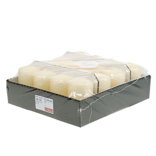 Floristik24 Pilarikynttilä 100/60 kerma 16 kpl