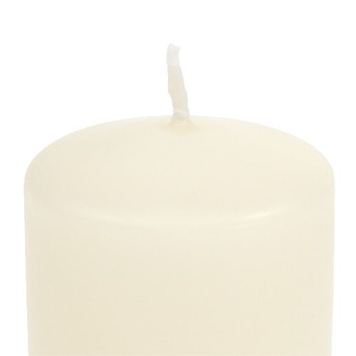 Floristik24 Pilarikynttilät kerma kynttilät H120mm Ø50mm 12kpl