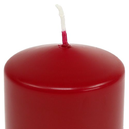 Pilarikynttilät H70mm Ø50mm kynttilät vanha punainen 12kpl