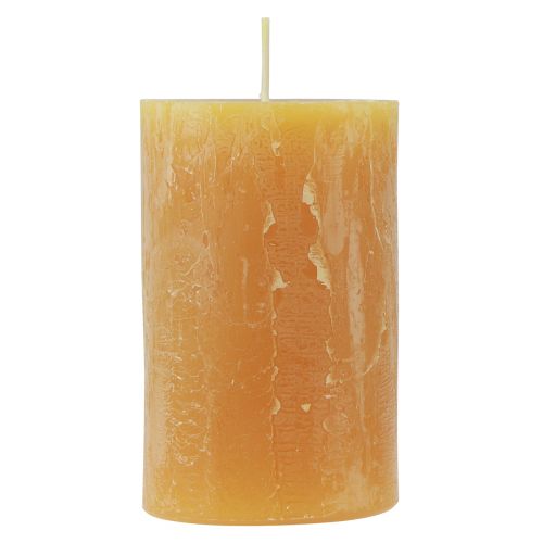 kohteita Pilarikynttilät Maalaismaiset yksiväriset adventtikynttilät keltainen 70/110mm 4 kpl